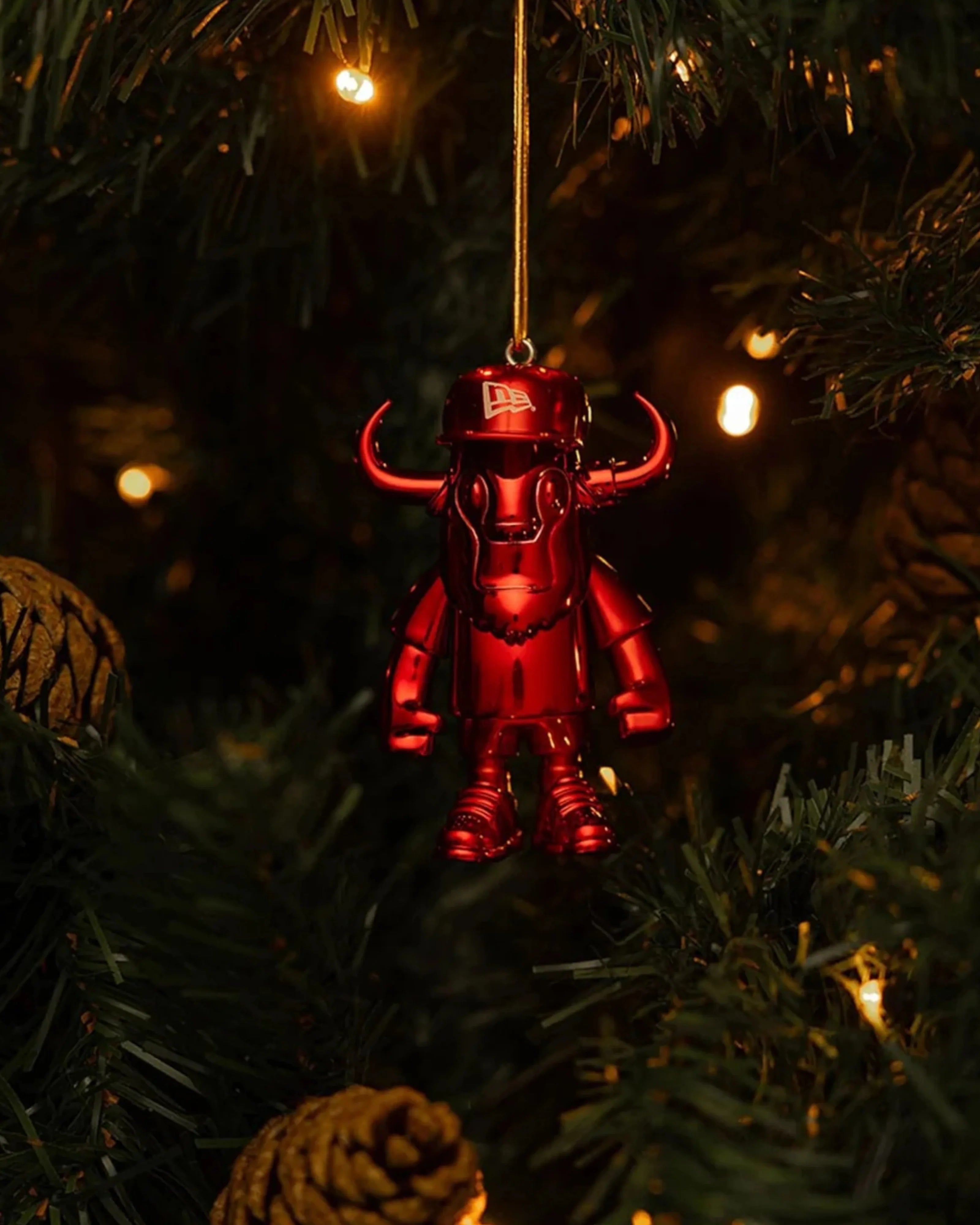 Uptempo x New Era Mini Mascotte Buffalo Festive Ffalo - Red