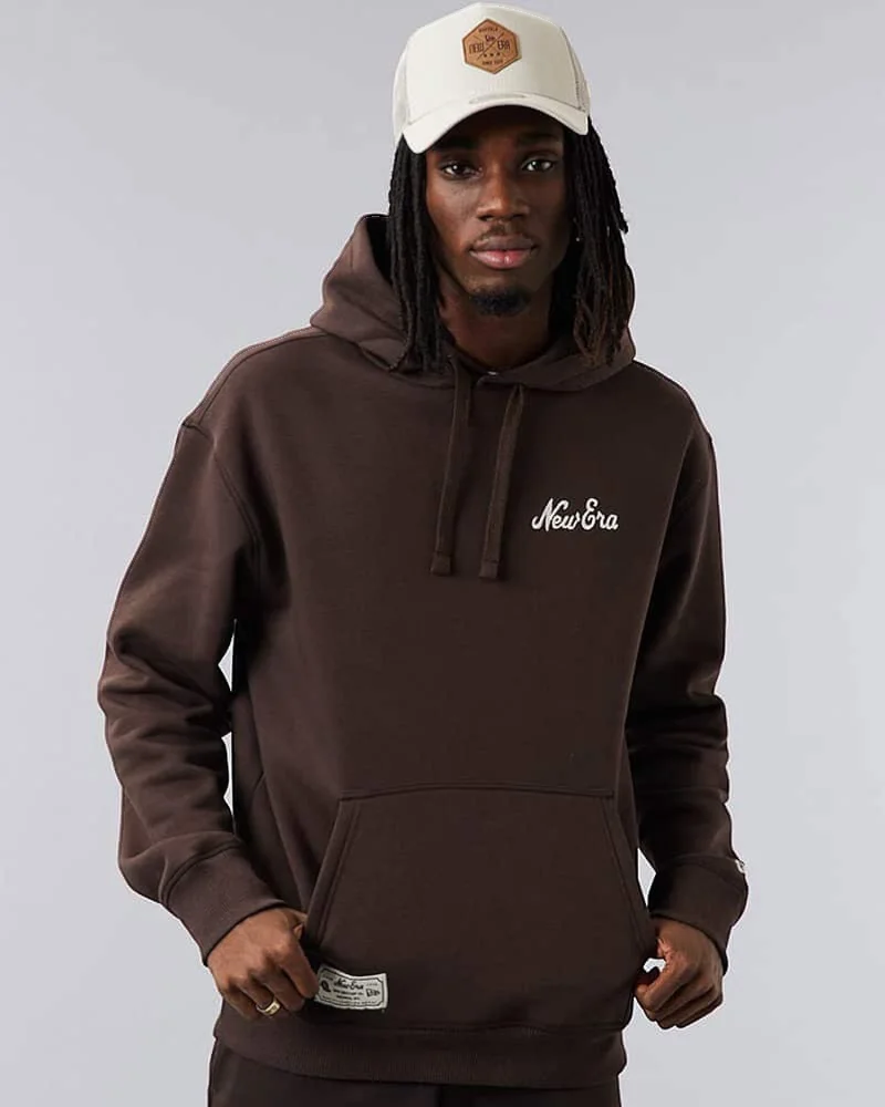 New Era Heritage Oversized Hoodie Brown