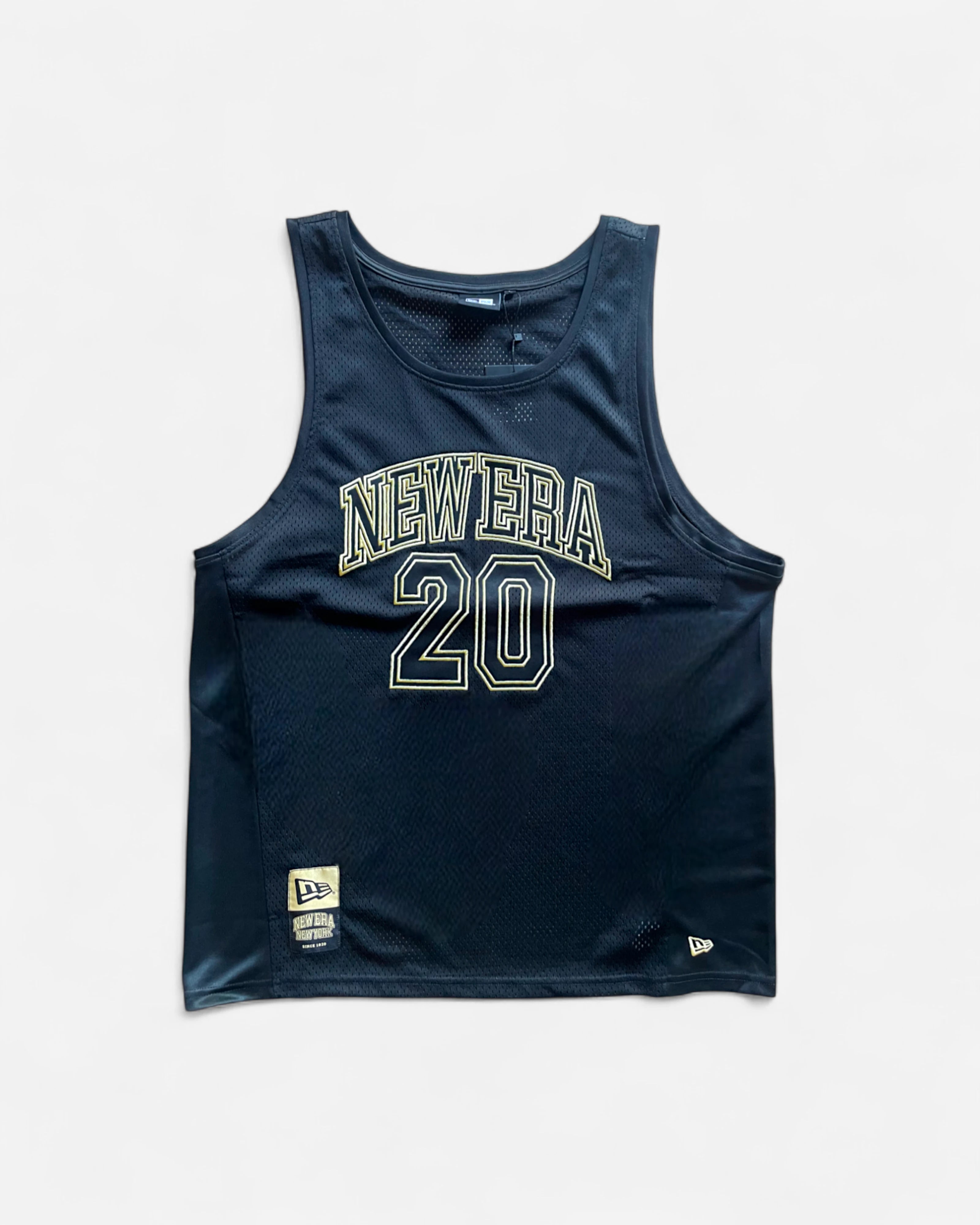 New Era Mesh Tank Top Black