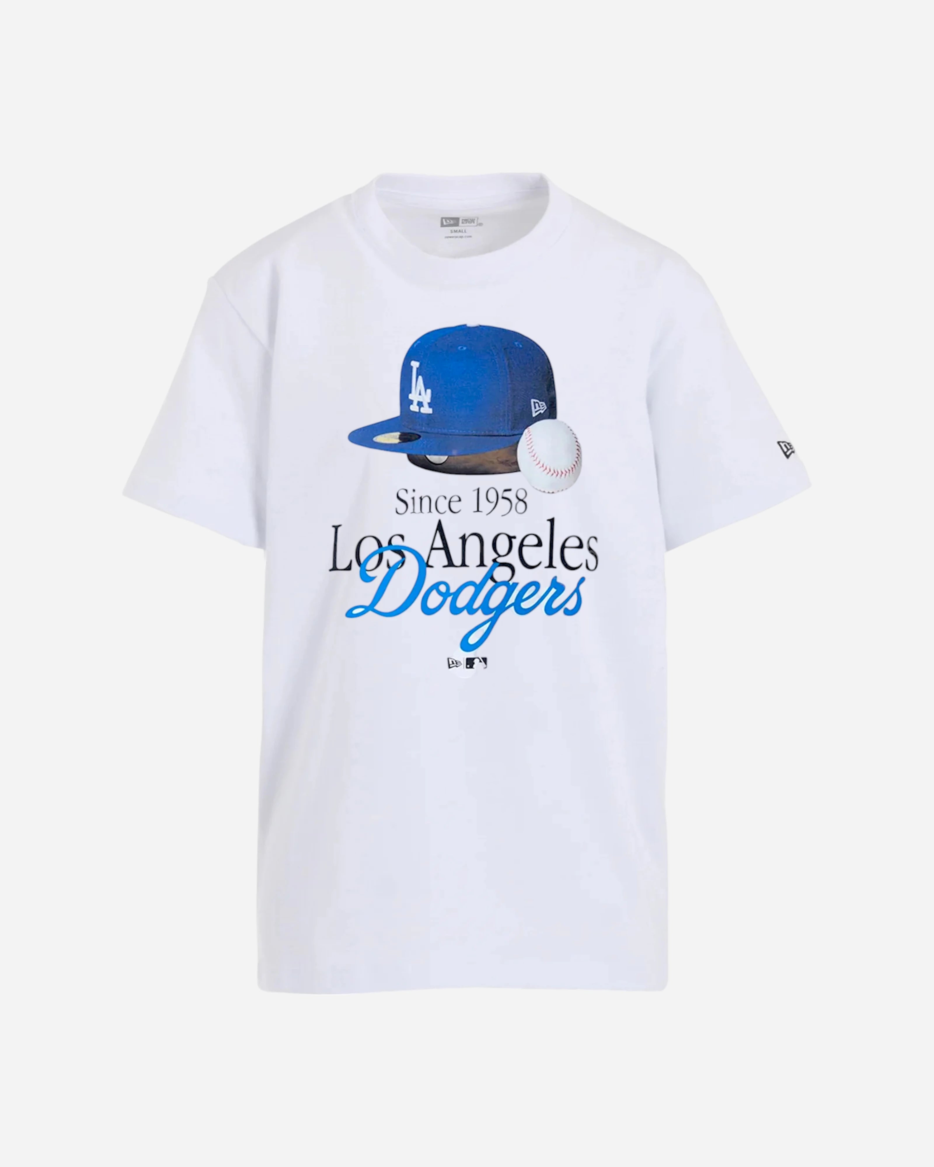 T-Shirt LA Dodgers MLB Script Open White