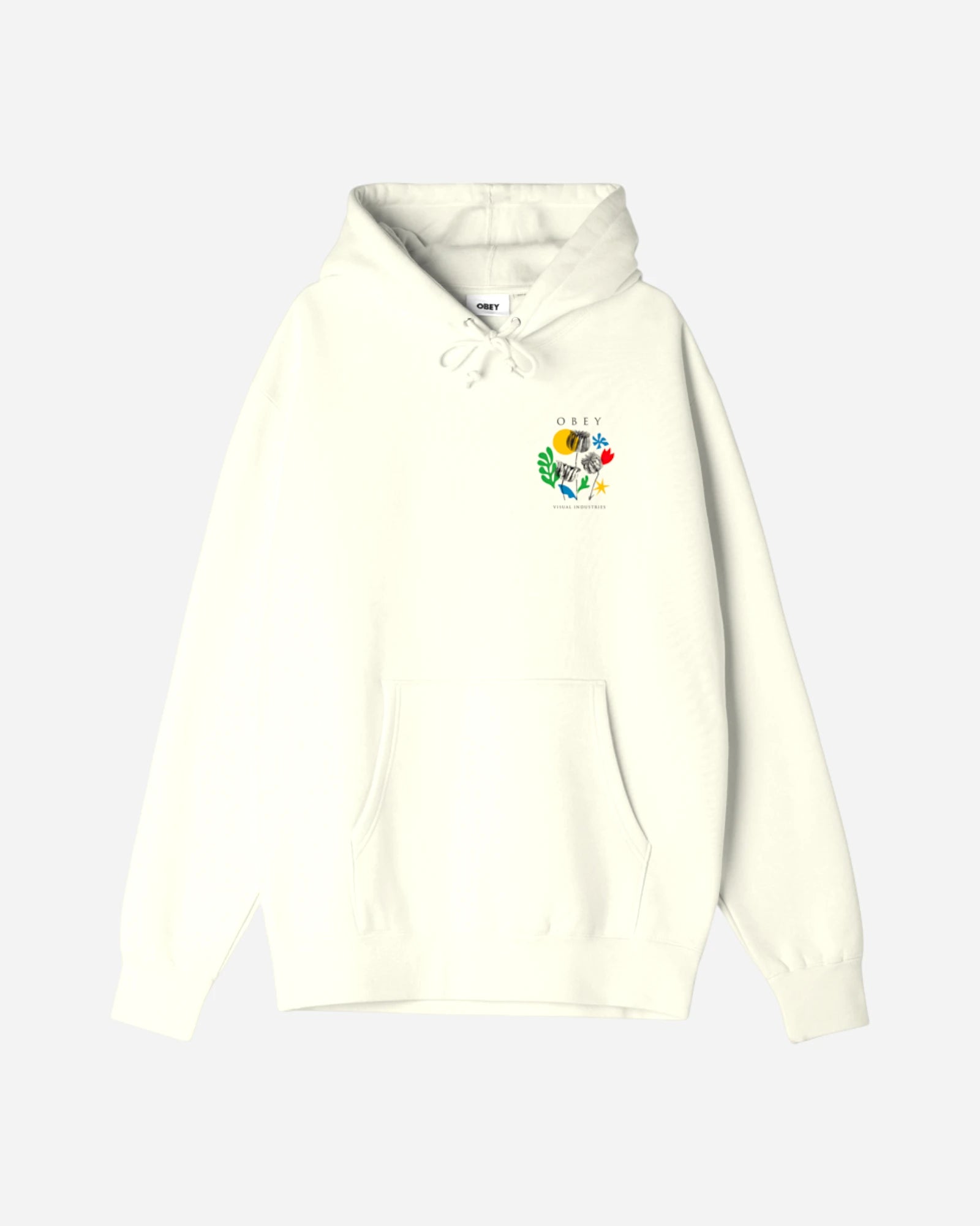 Flowers Papers Scissors Hood Fleece Unbleached