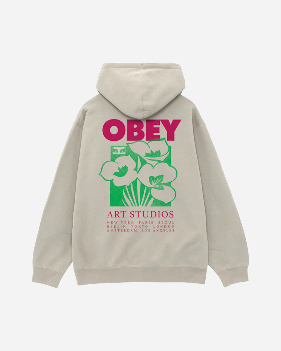 Obey Art Studio Flowers Fleece Pullover Astrofat OBEY Shop