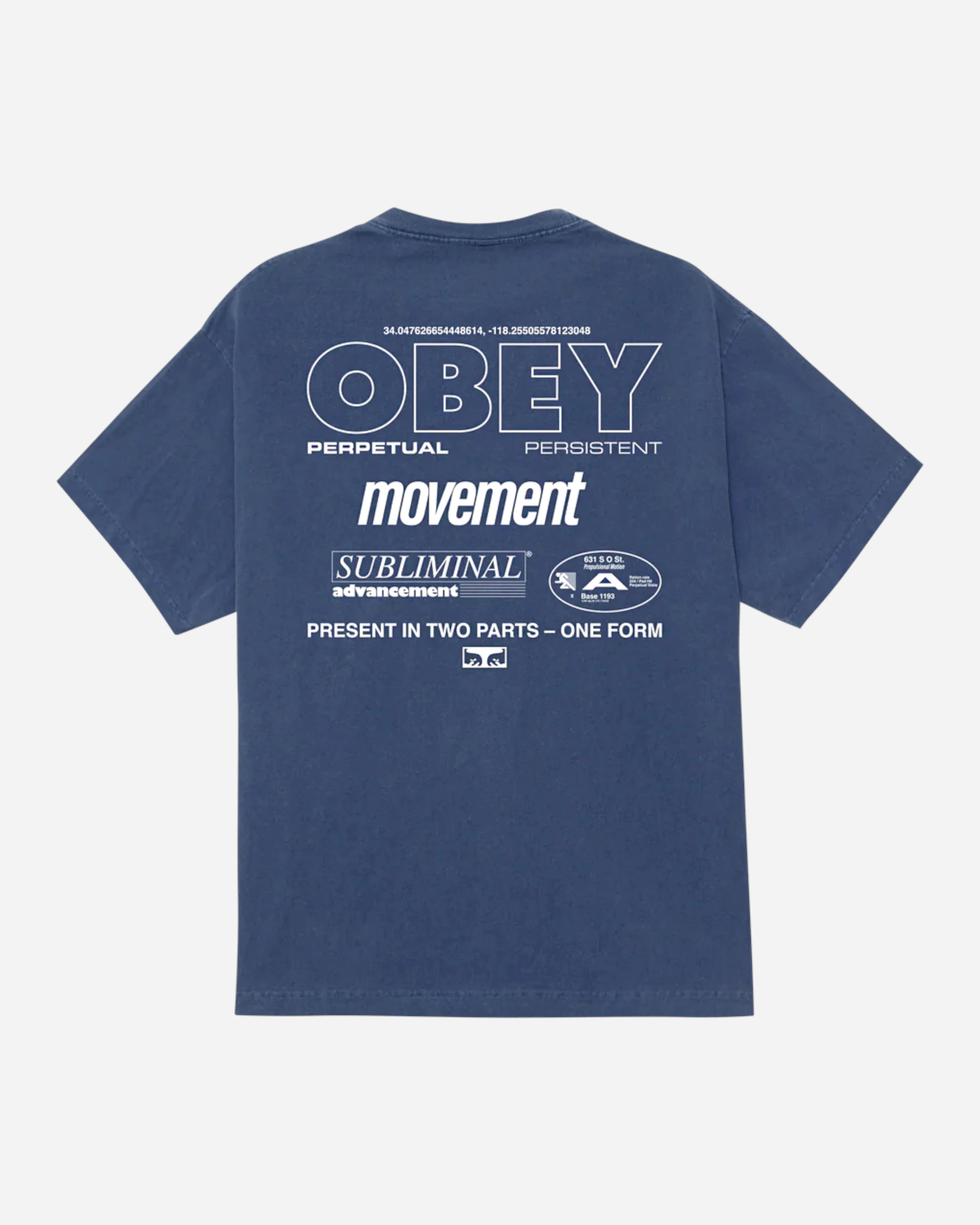Persistent Movement Tee Pigment Dark Denim