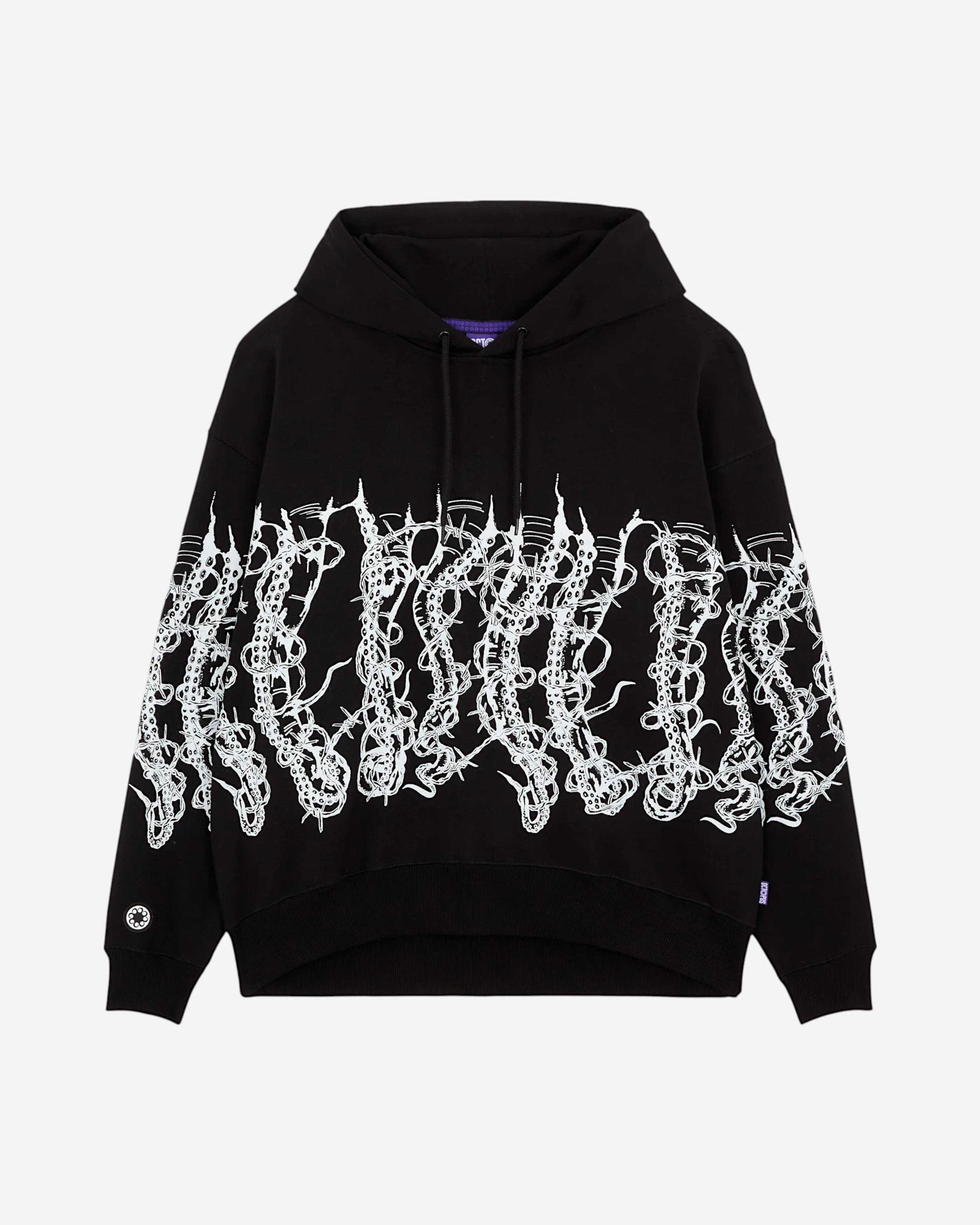 Octopus By Giorgio Di Salvo Barbed Wire Hoodie Nero