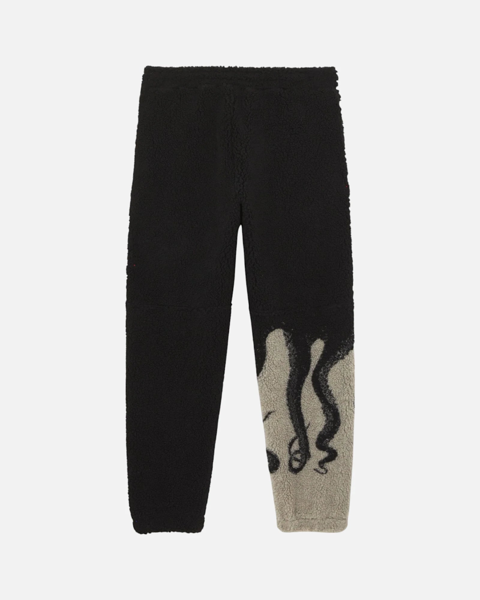 Octopus Side Sherpa Pants Black Astrofat Streetwear Clothing Shop