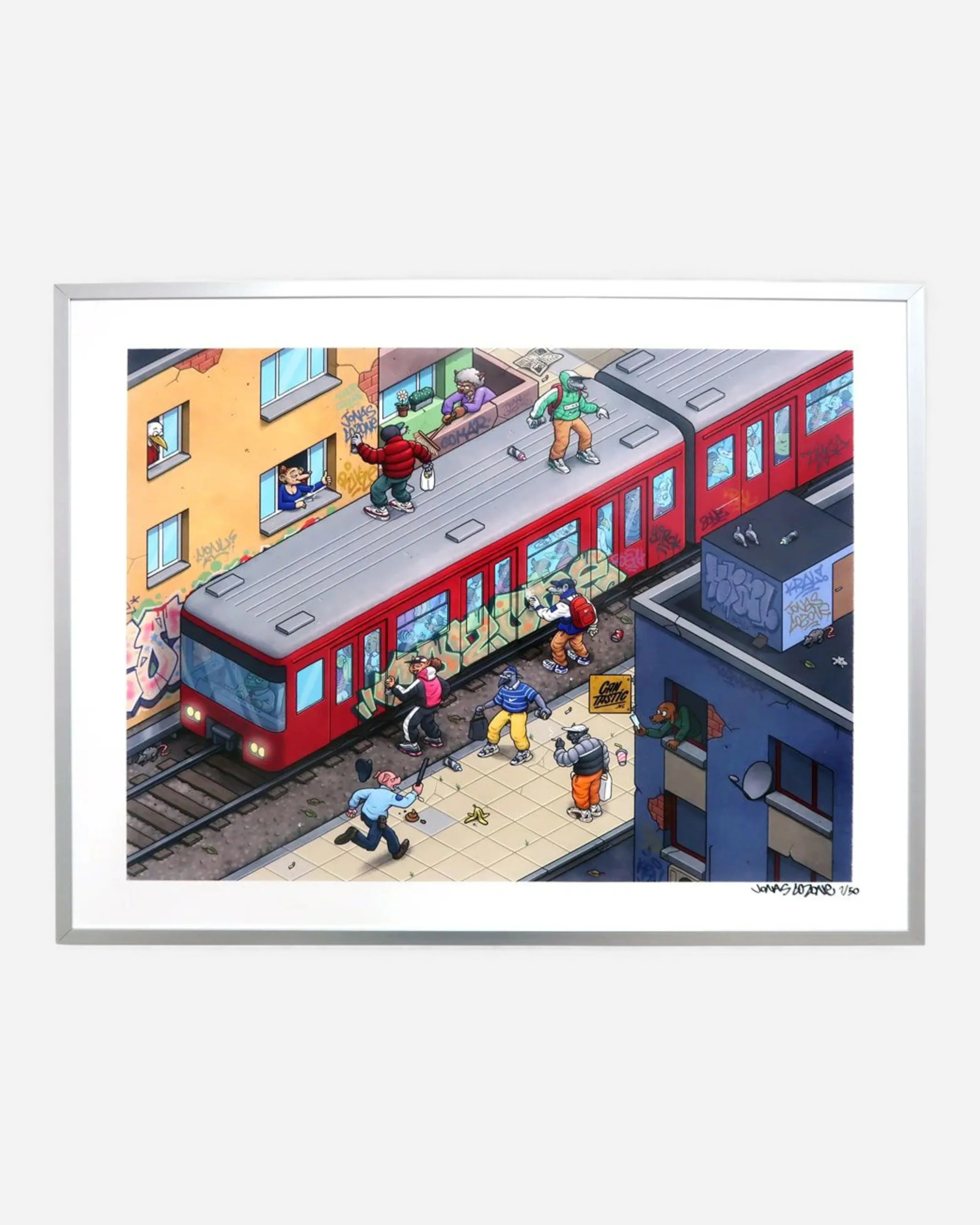 Beastville Backjump - Jonas Cozone 40x50 Print