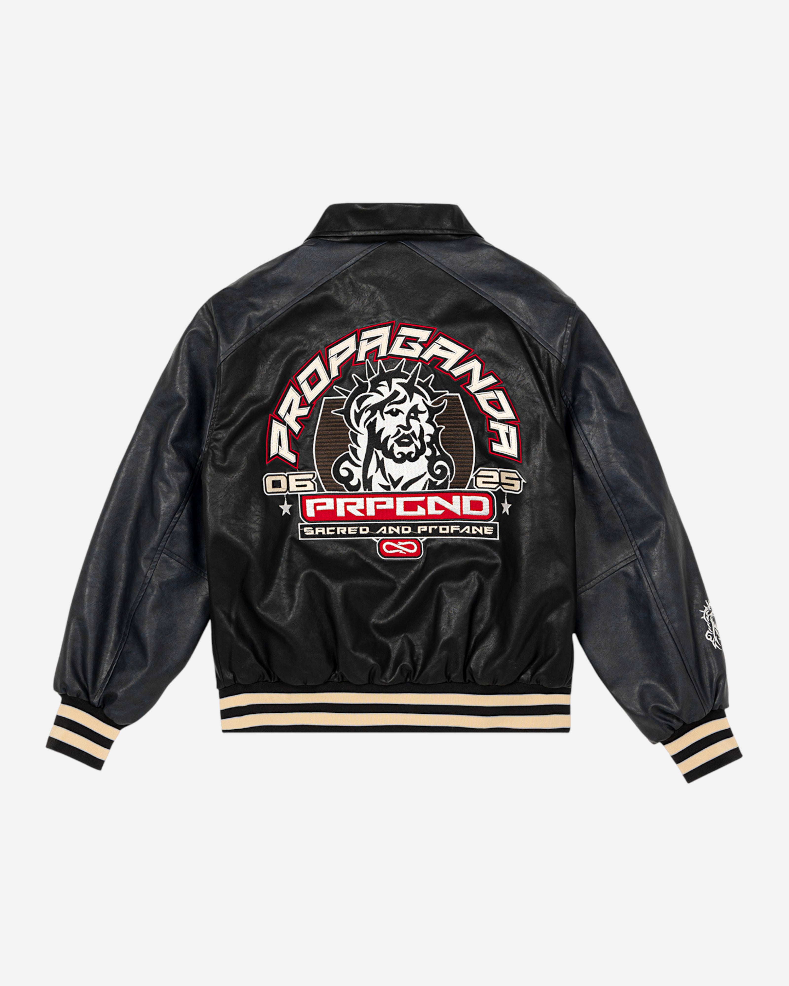 Propaganda Profane Varsity Jacket Black