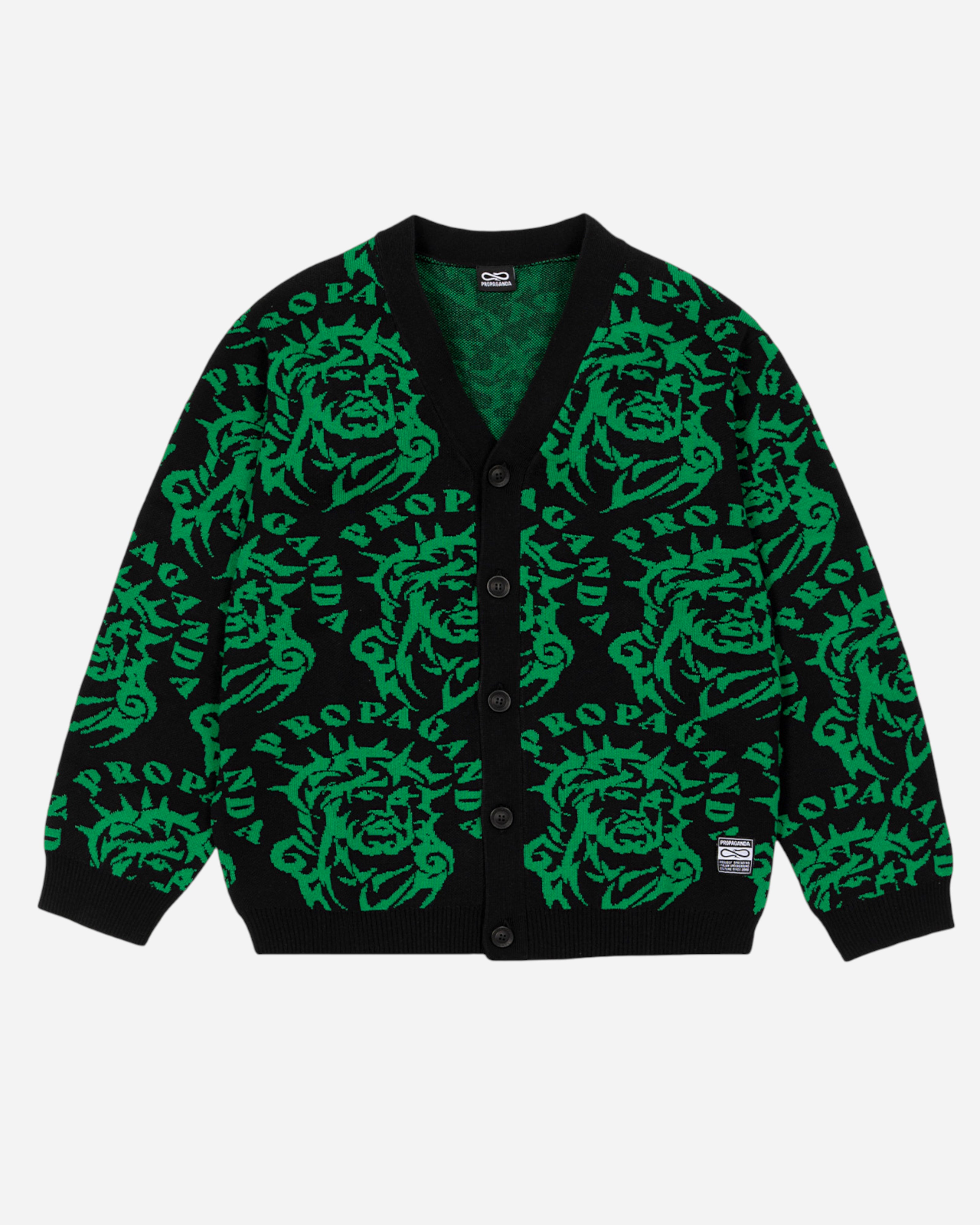 Propaganda Sacred Cardigan Black / Green