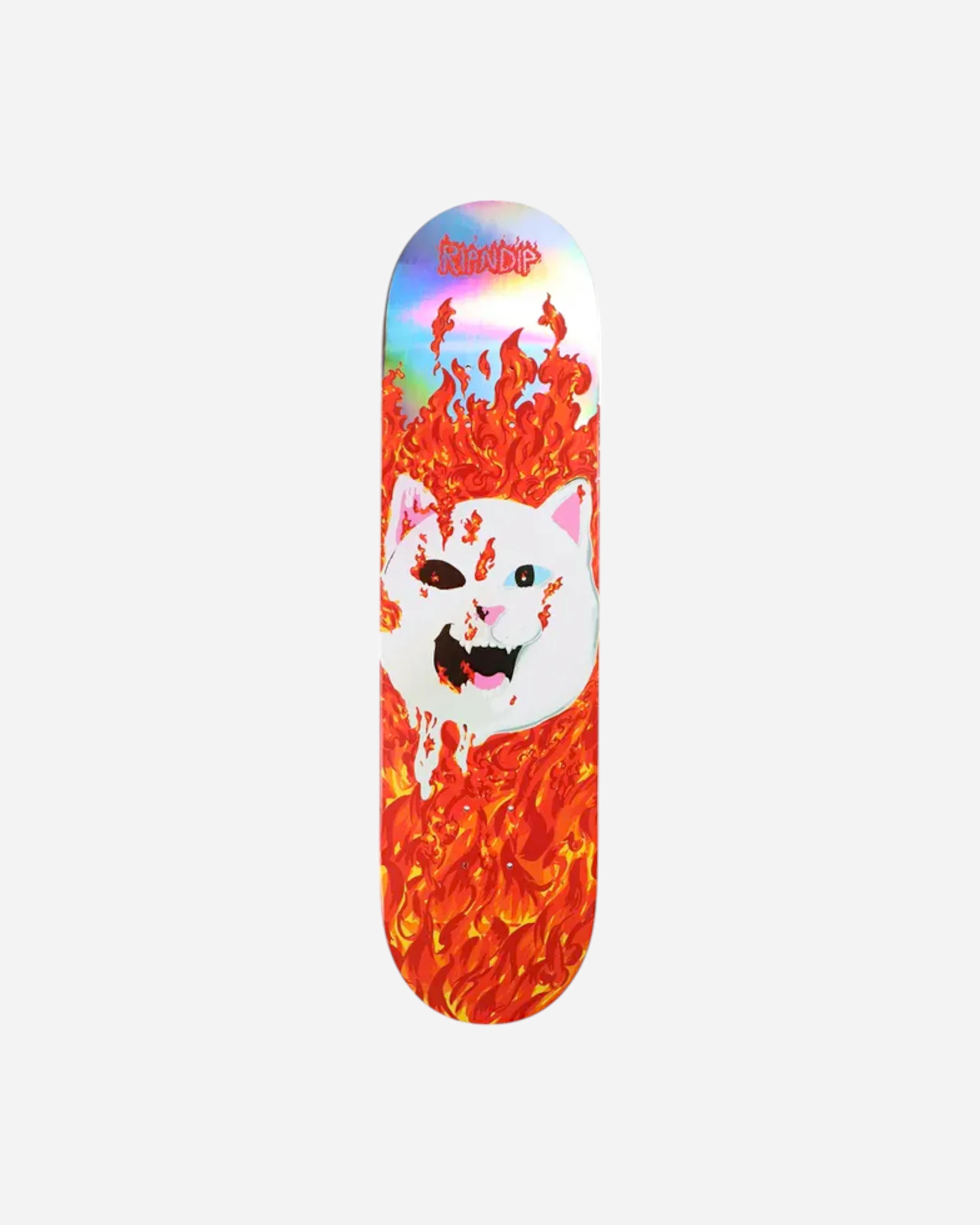 Ripndip Nerm in Heck Skateboard Deck (Red) 8.25"