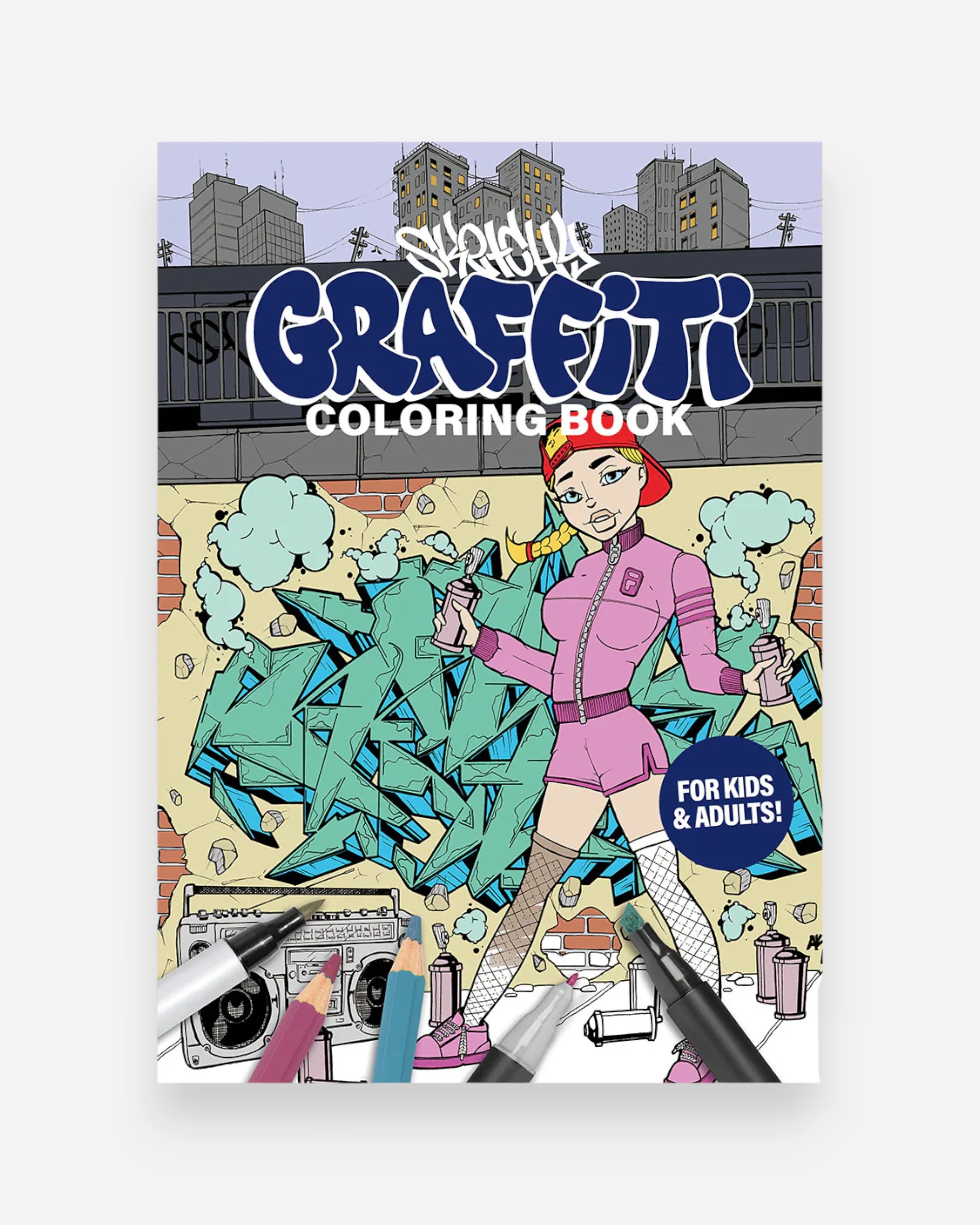 Sketchy Graffiti Coloring Book