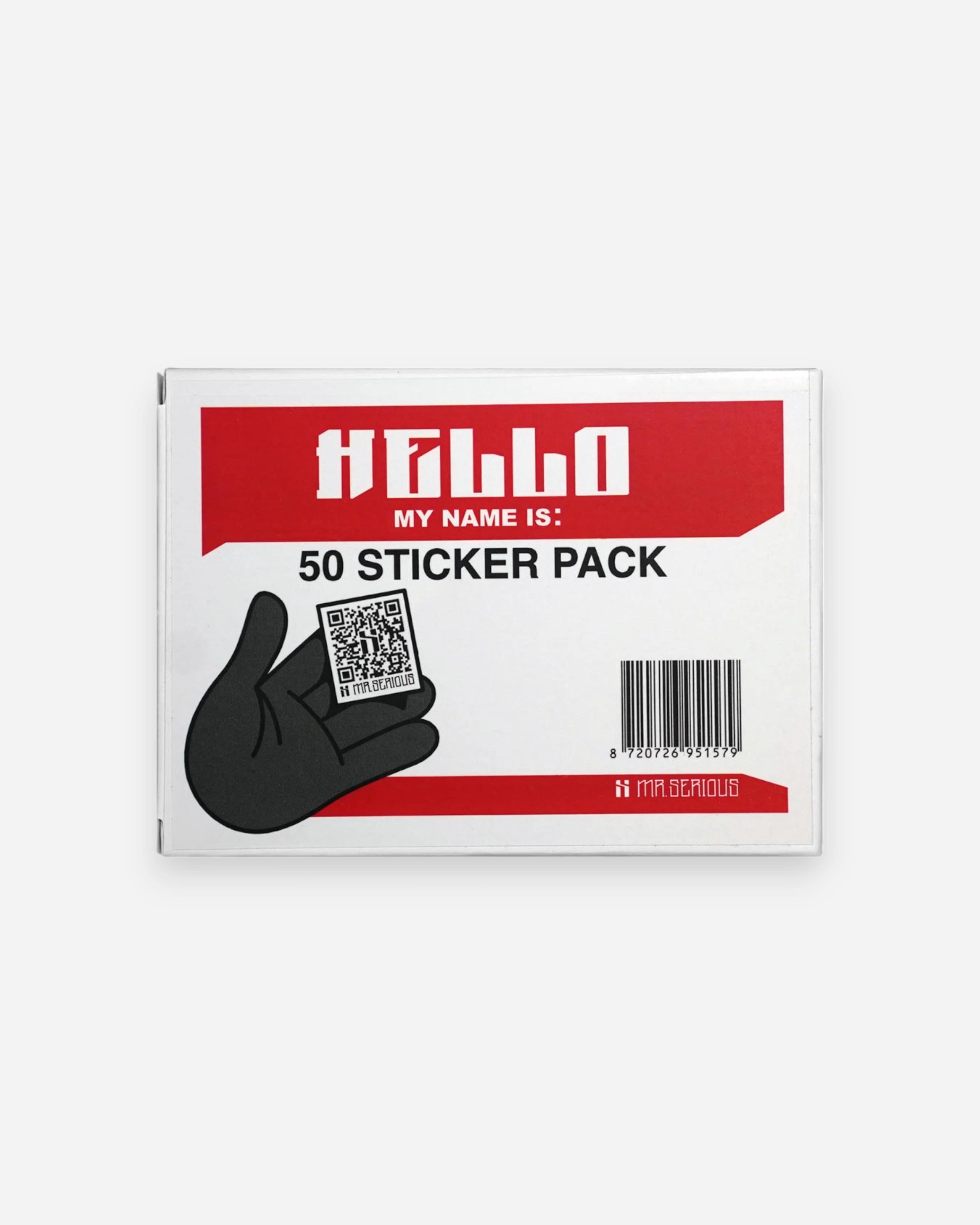 "Hello My Name Is" 50x Sticker Pack