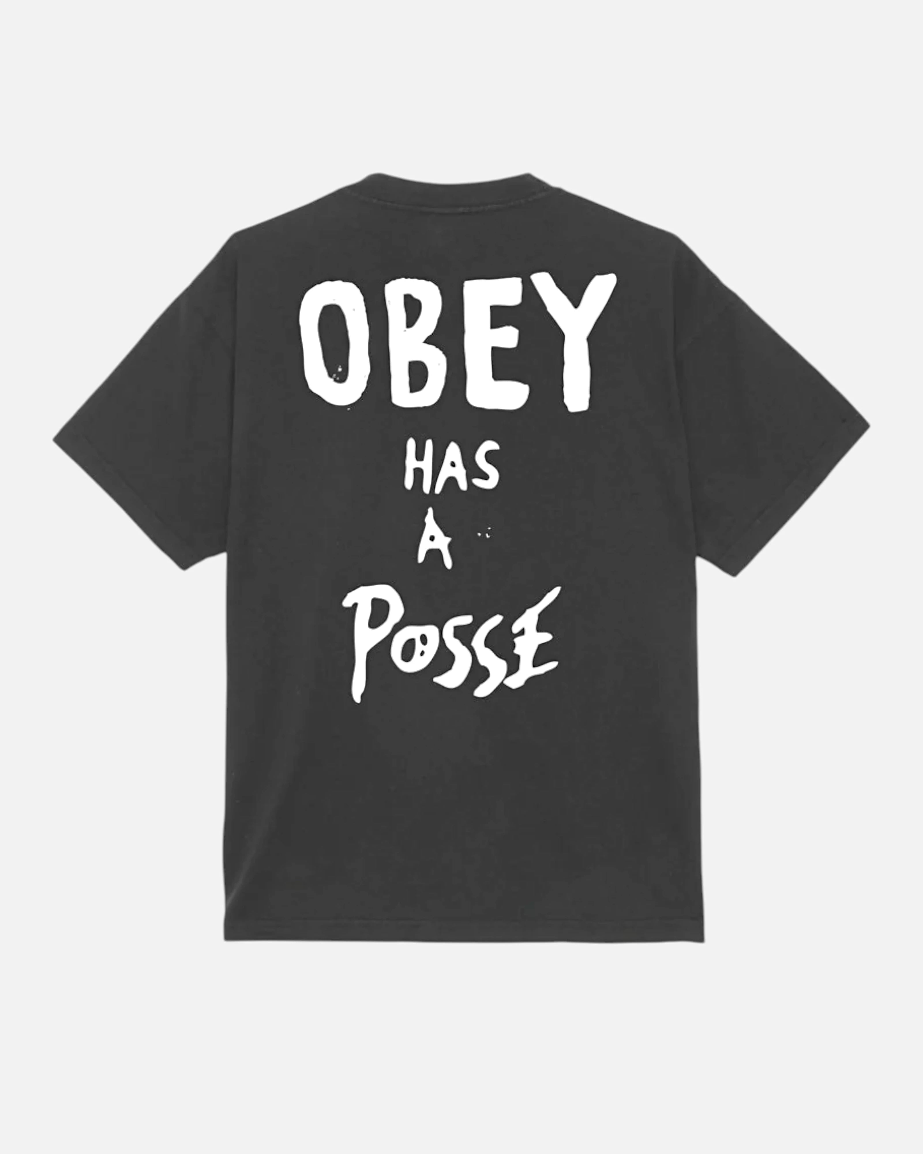 Obey Has A Posse Tee Vintage Black