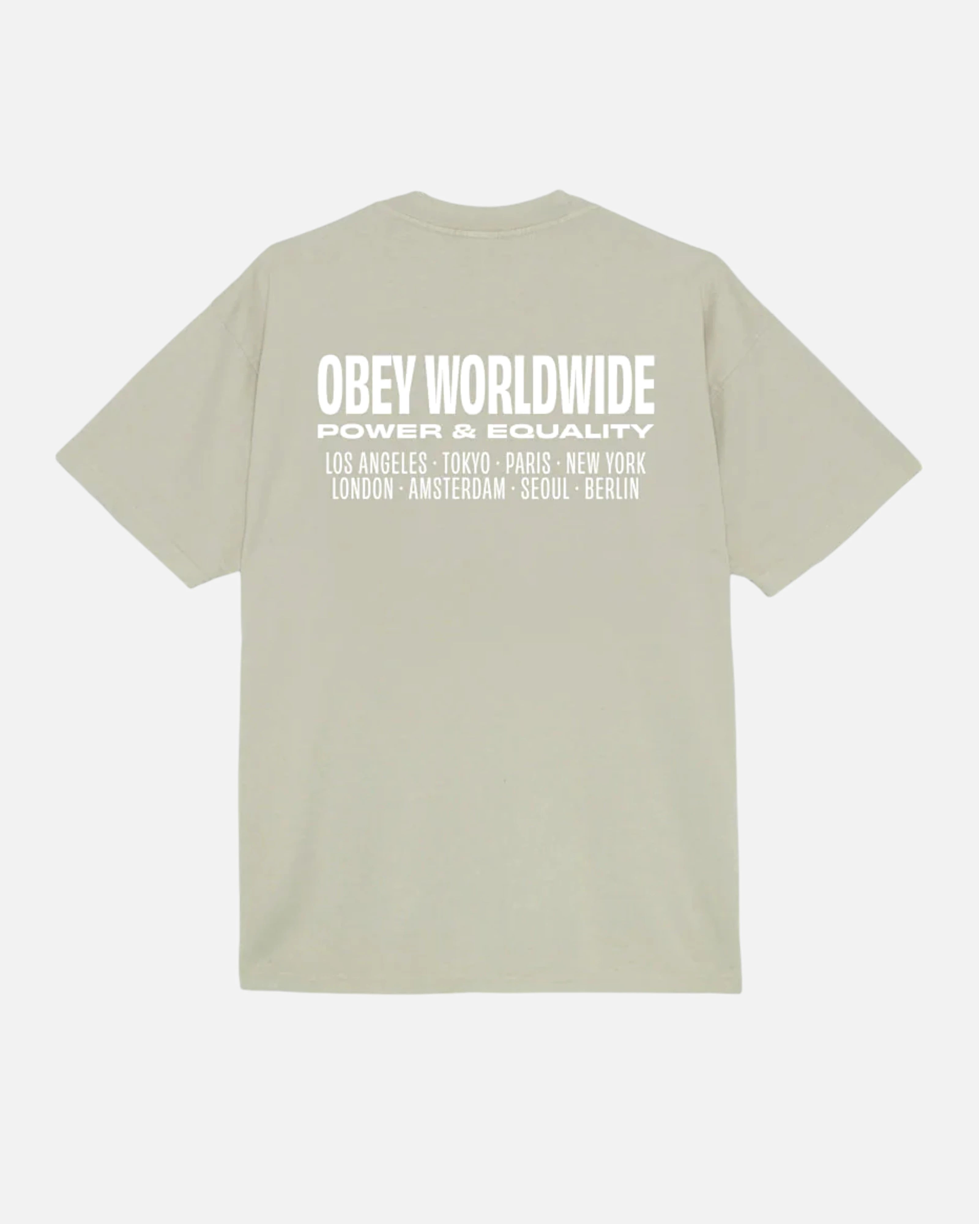 Worldwide Power &amp; Equality Heavy Weight Silver Grey