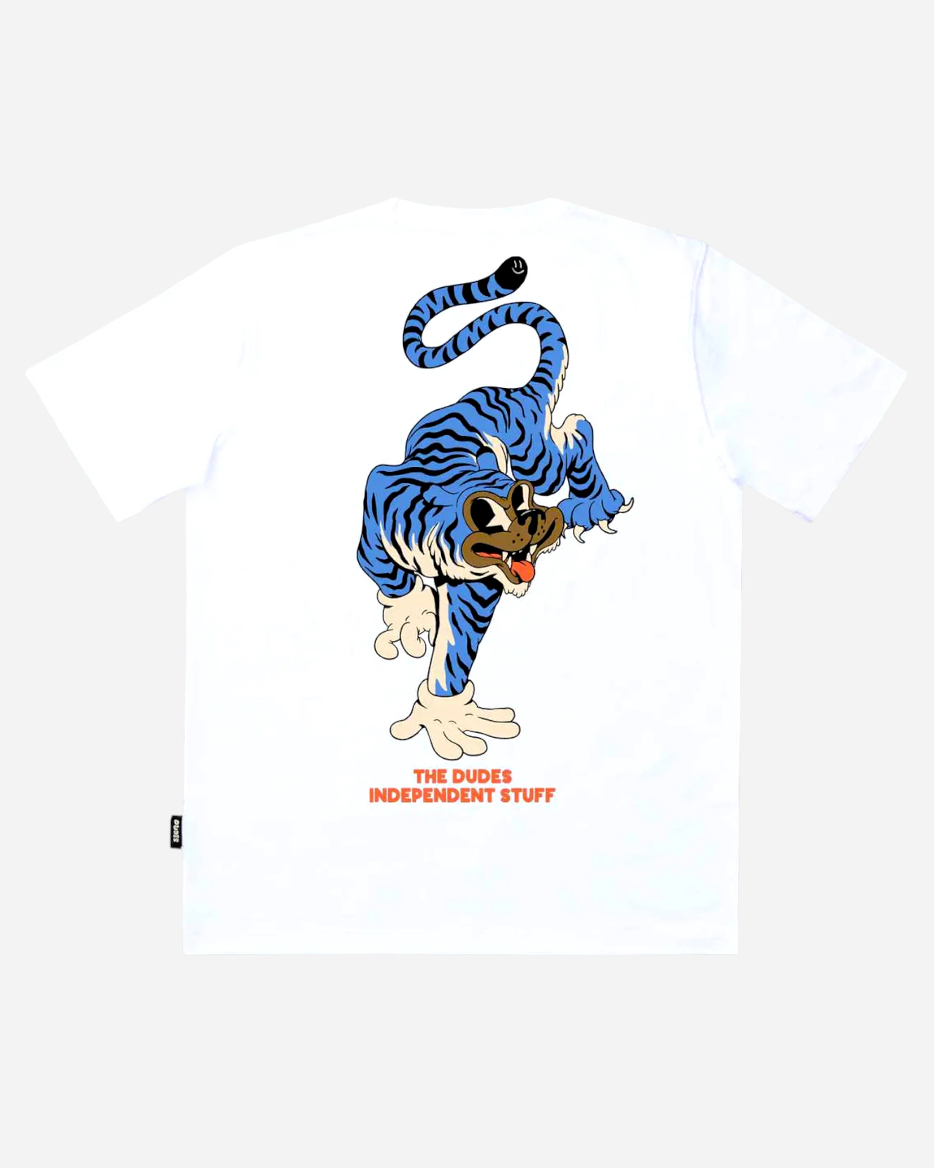 Tiger Bear Blue Premium T-Shirt White