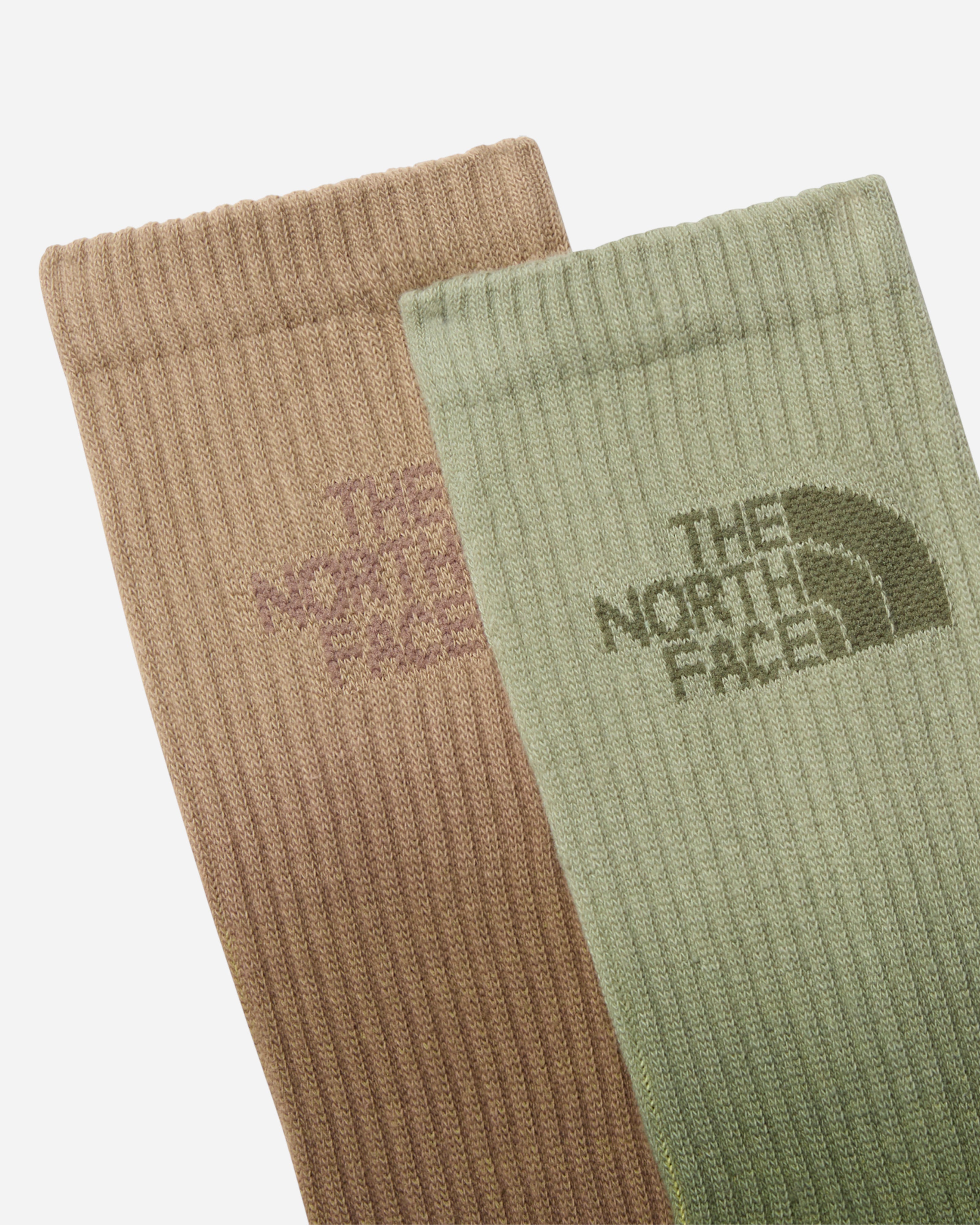 The North Face Everyday Crew Socks Dip Dye 2 pairs Beige / Verde