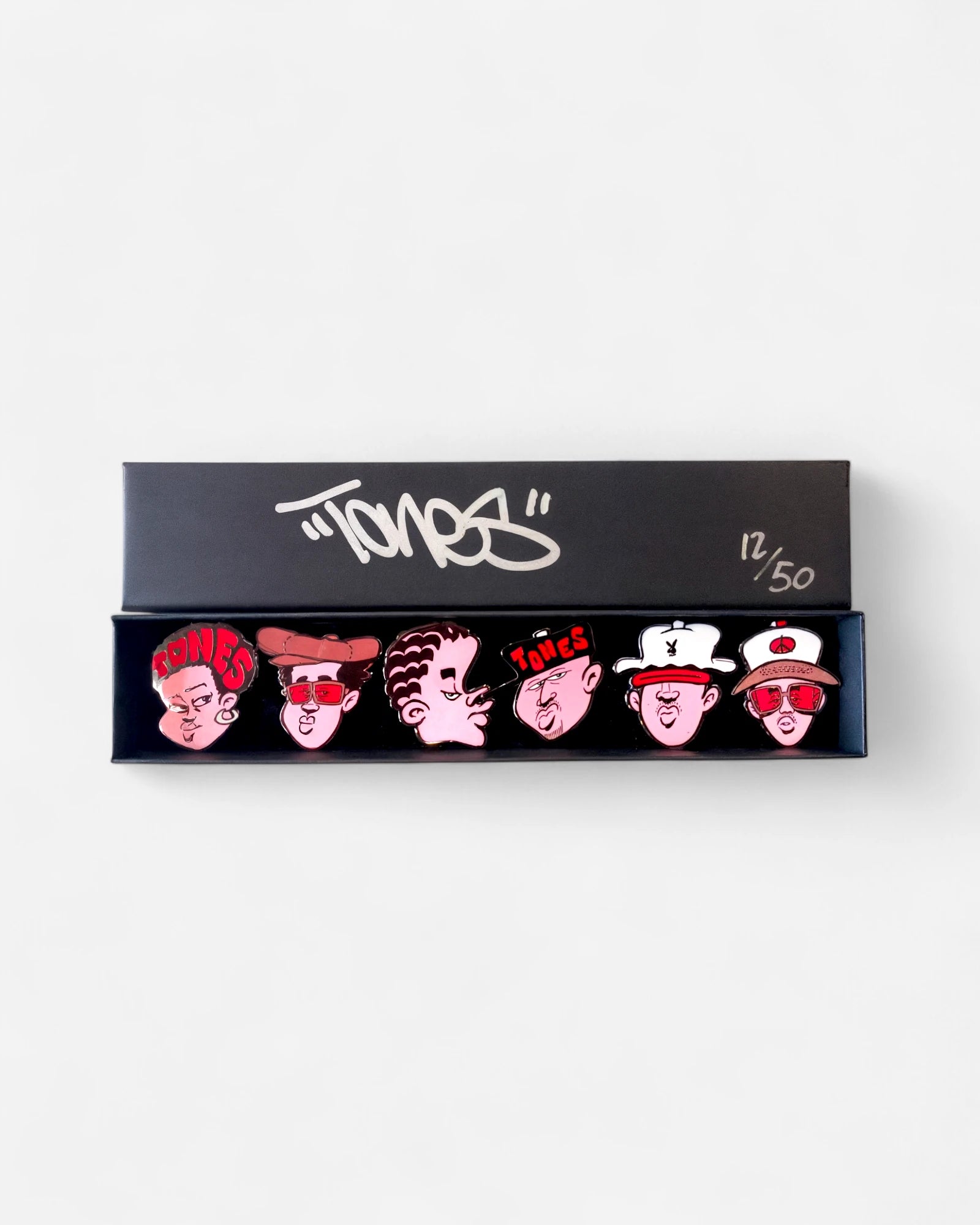 Tones 6x Enamel Pins Set