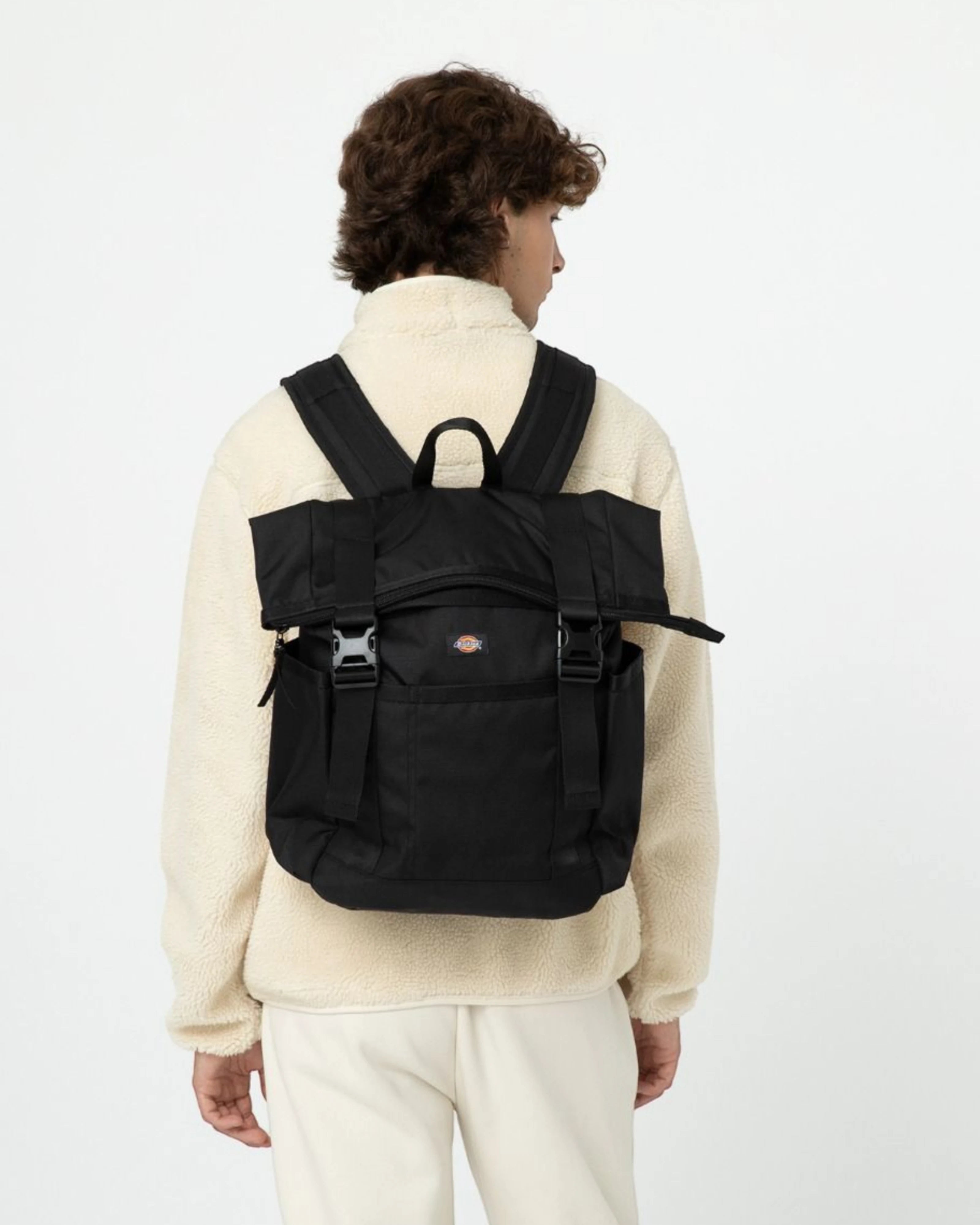 Ashville Roll Top Backpack Black