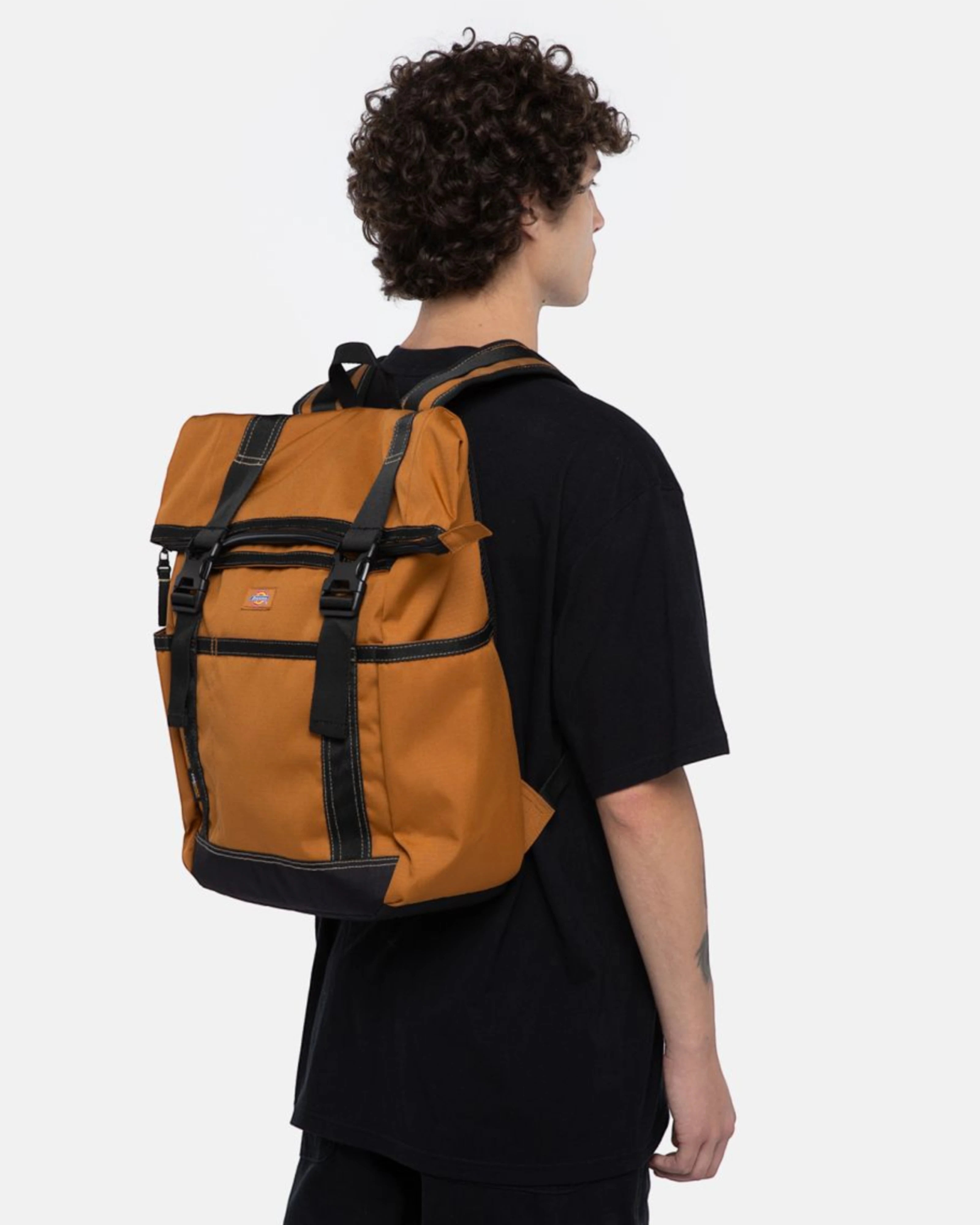 Ashville Roll Top Backpack Brown Duck