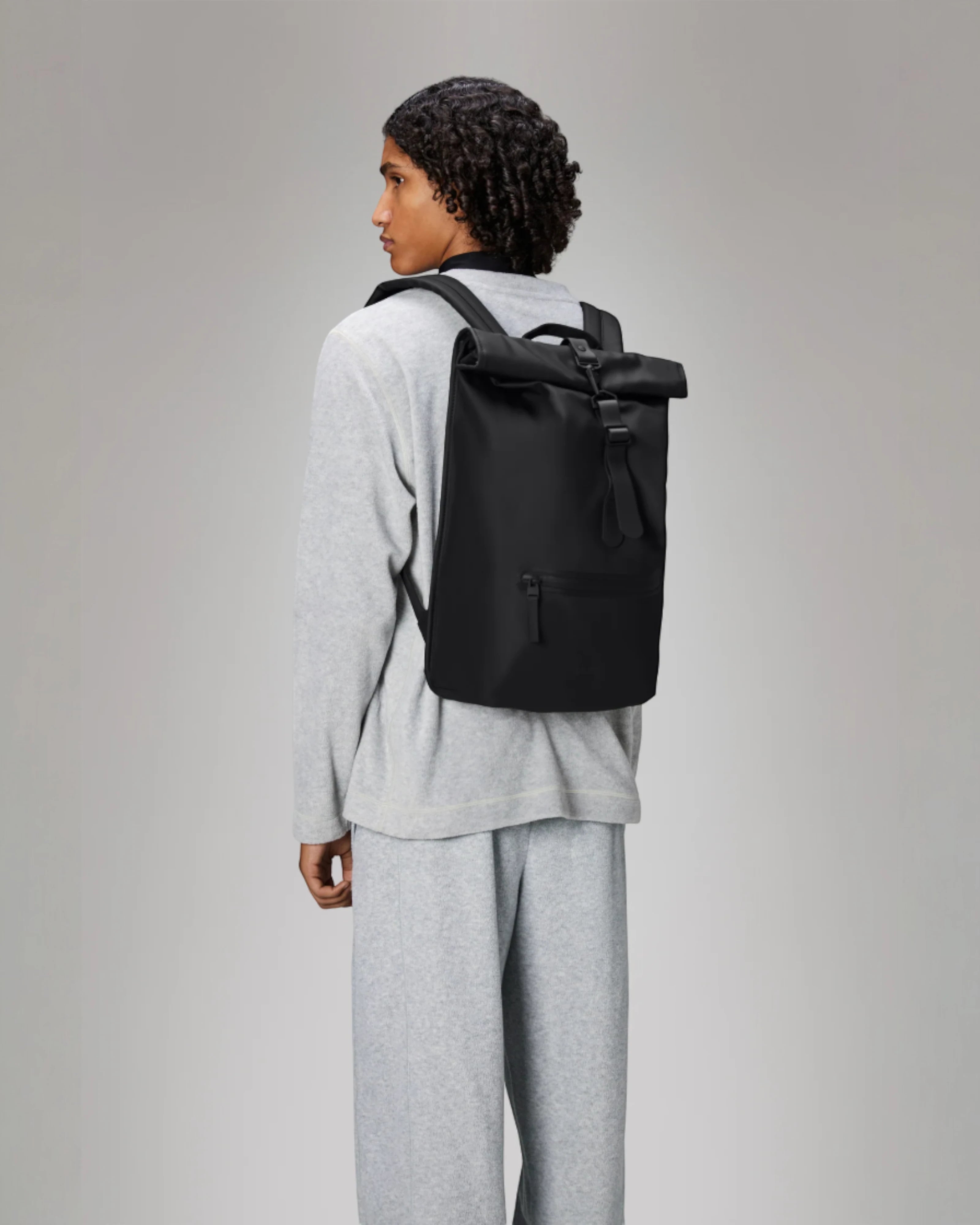 Rolltop Rucksack Black