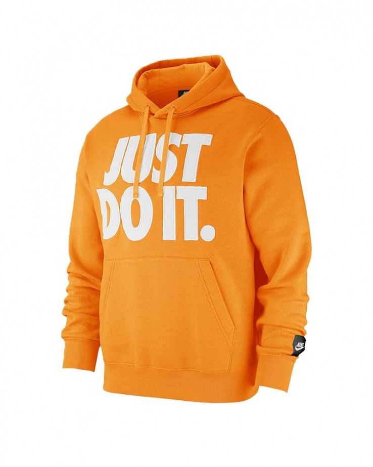 just do it orange hoodie